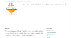 Desktop Screenshot of hydeparkfarmersmarket.com